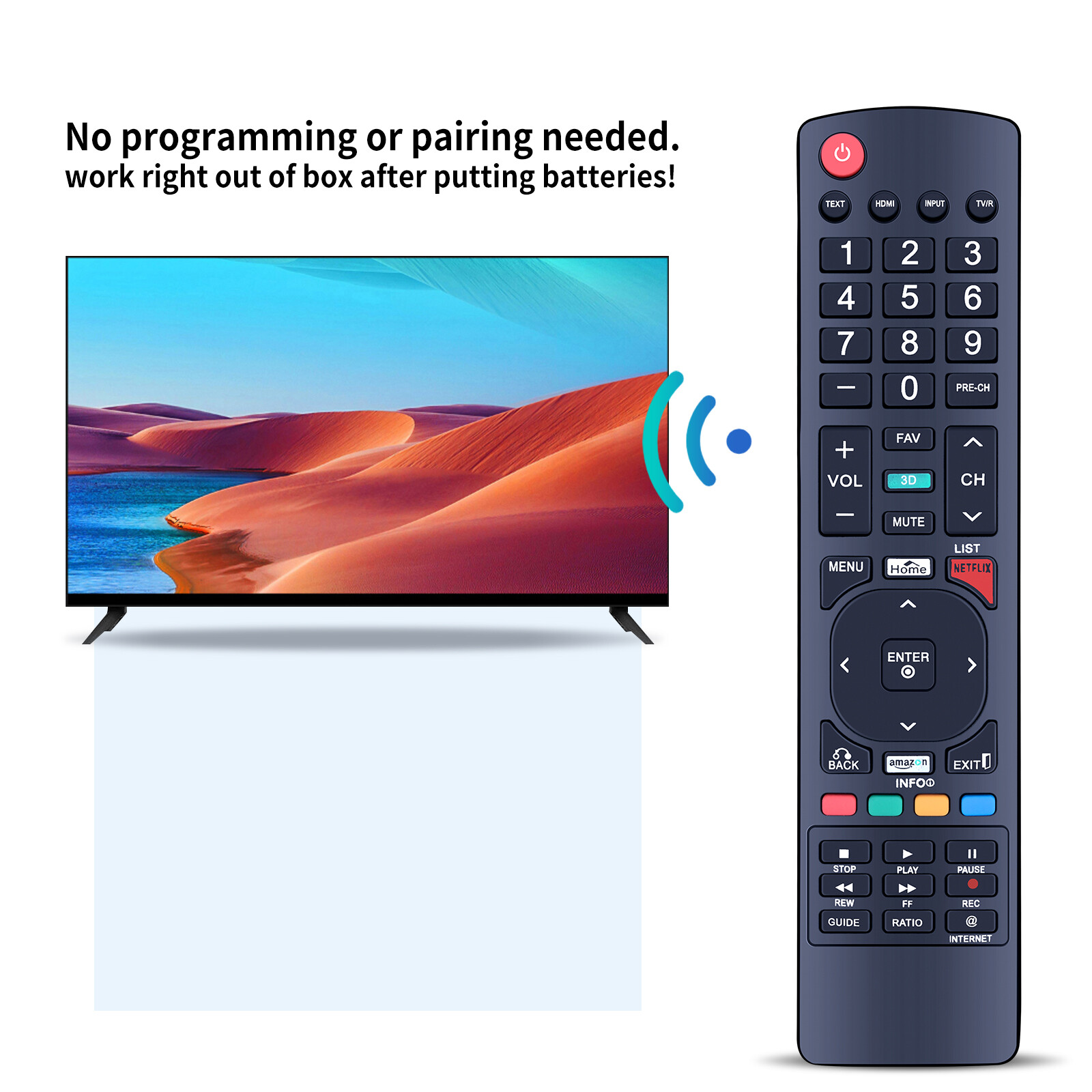 For Monster MNVISION-15 Vision Portable System Replacement Remote Control