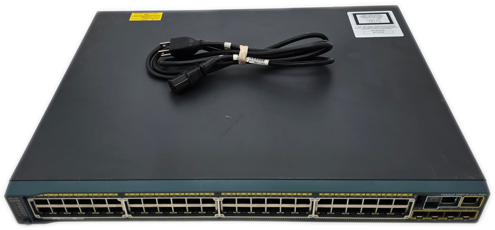 Cisco WS-C2960S-48FPS-L 48-Port PoE Ethernet Switch