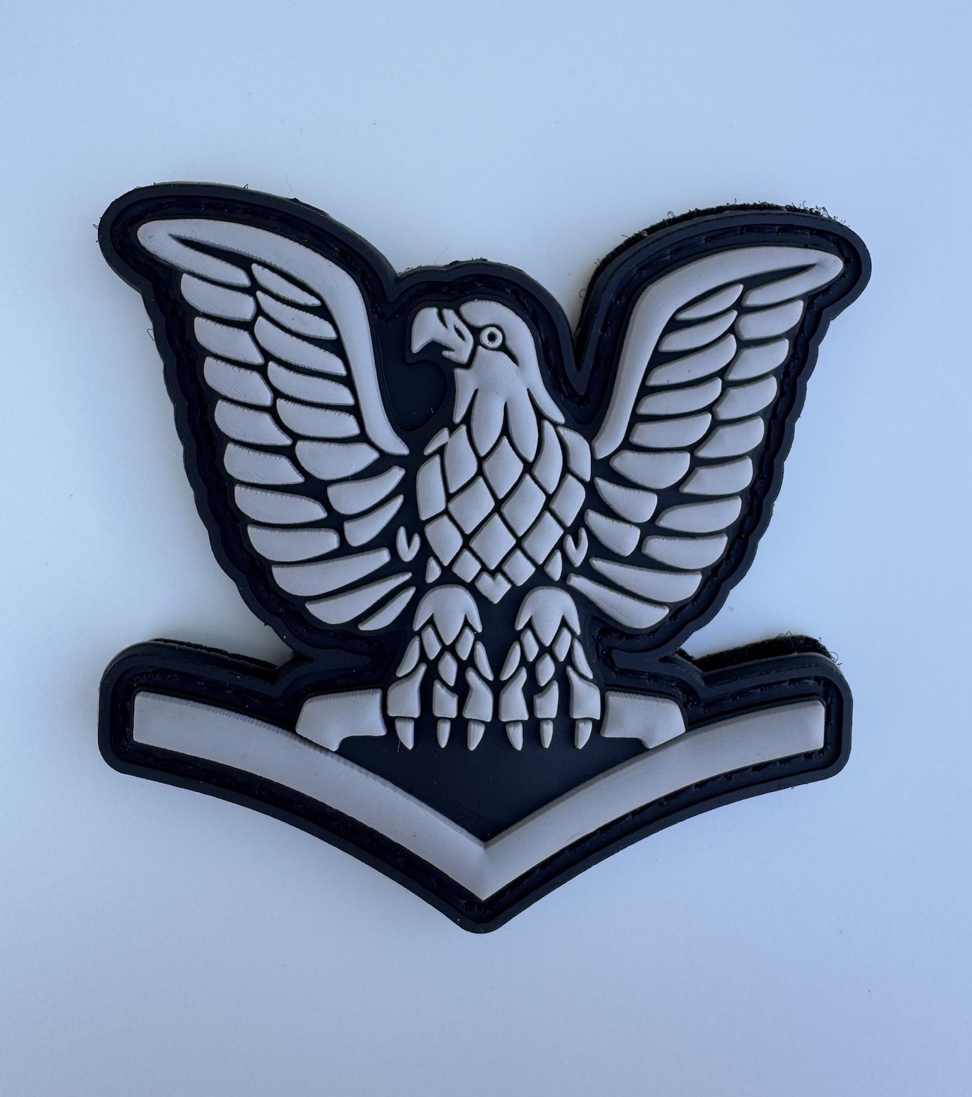 US Navy E-4 Petty Officer PVC Hook/Loop Morale Patch