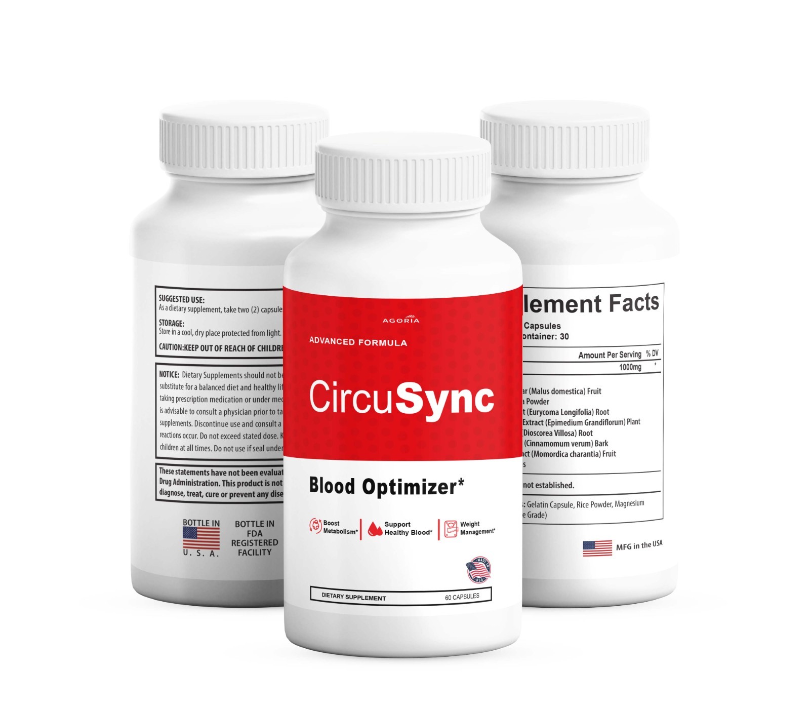 (1 Pack) CircuSync Advanced Blood Support Formula Supplement Circu Sync Capsules