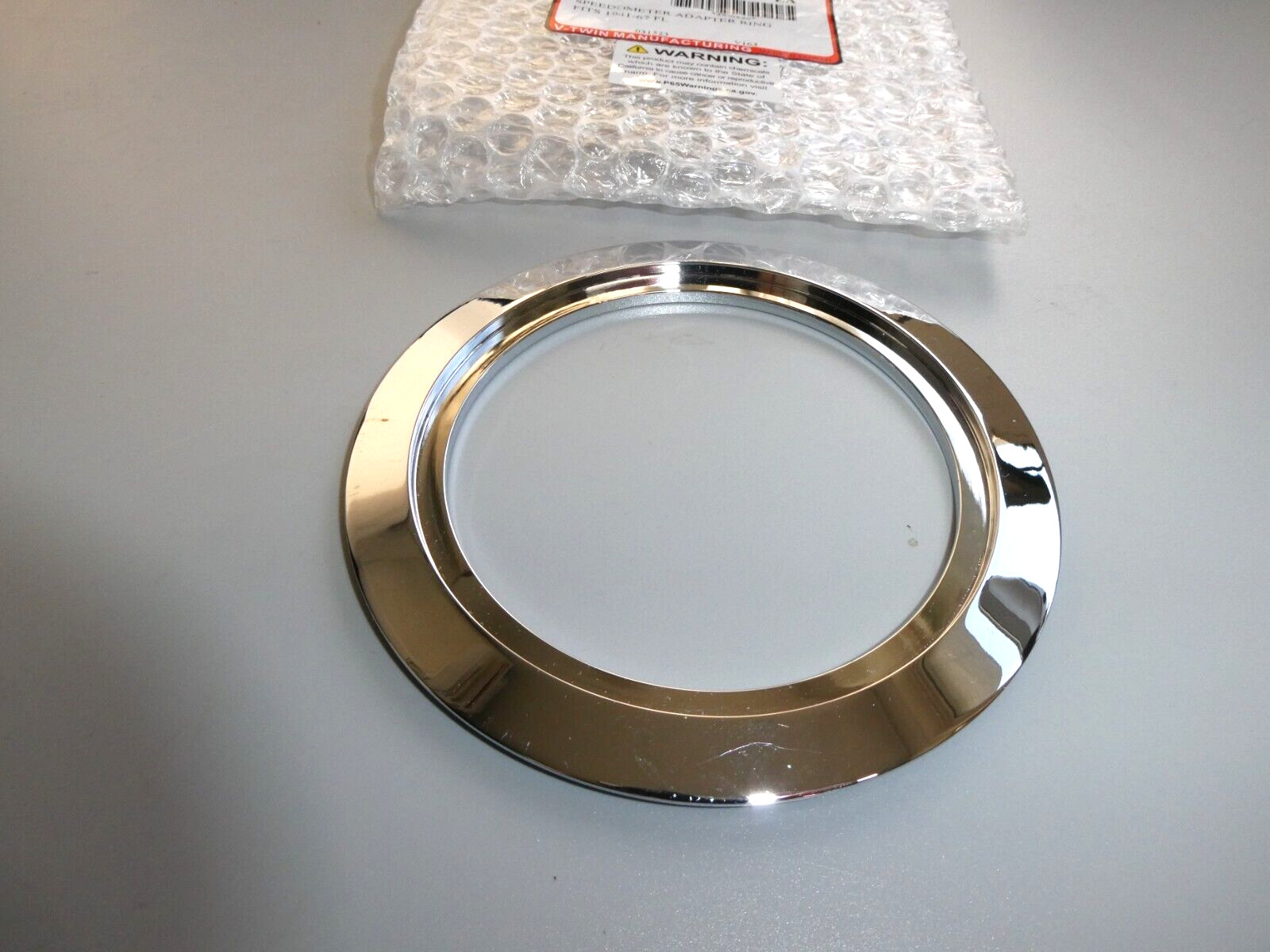 Harley FL Speedometer Adapter Ring Chrome 4.5" OD  1941-1967 V-Twin 39-0296  H1