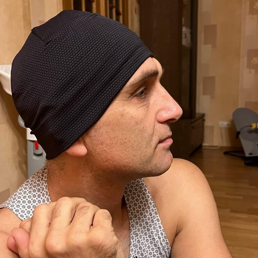 Versatile 3D Mesh Skull Caps for Gym & Outdoor - 2 Pack for Active Styles