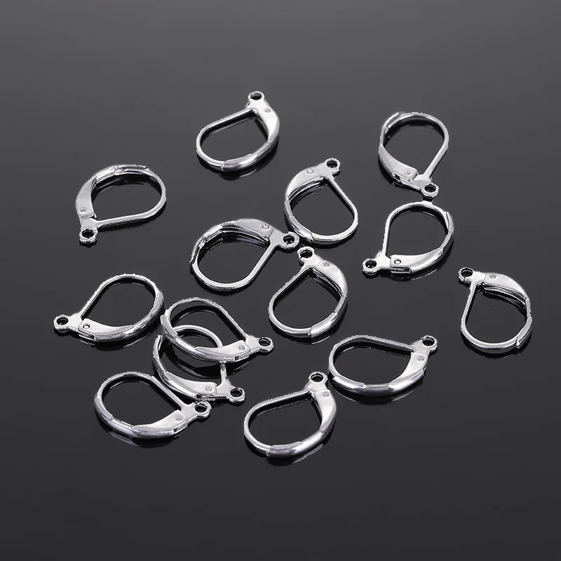 100PCS DIY Beadings Findings Earring Hooks Leverback Earwire