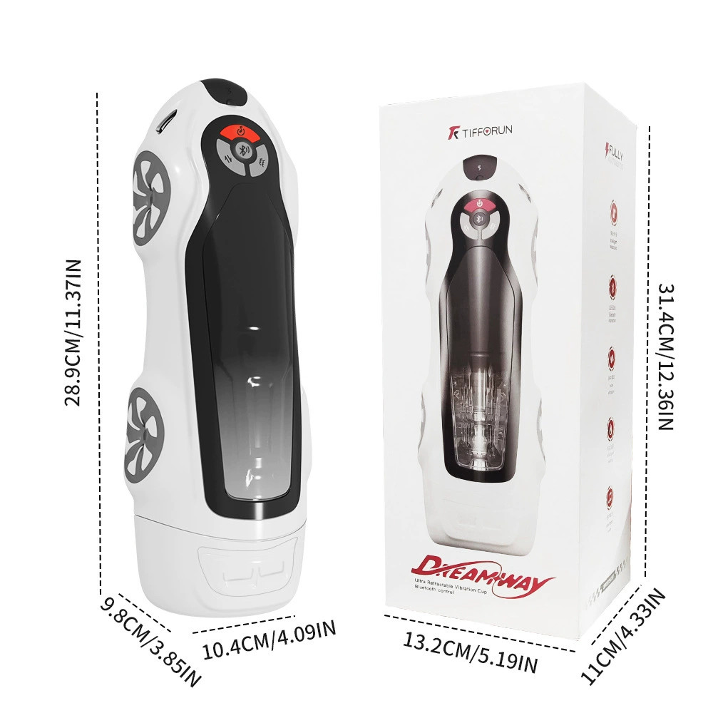 Bluetooth Automatic Male Masturbator Cup Telescopic Heating Stroker Lubricants