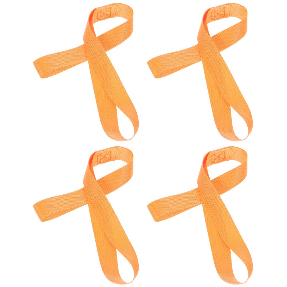 4Pcs Reusable Nylon Tie Down Straps for Motorcycle Scooter Bikes Durable Orange