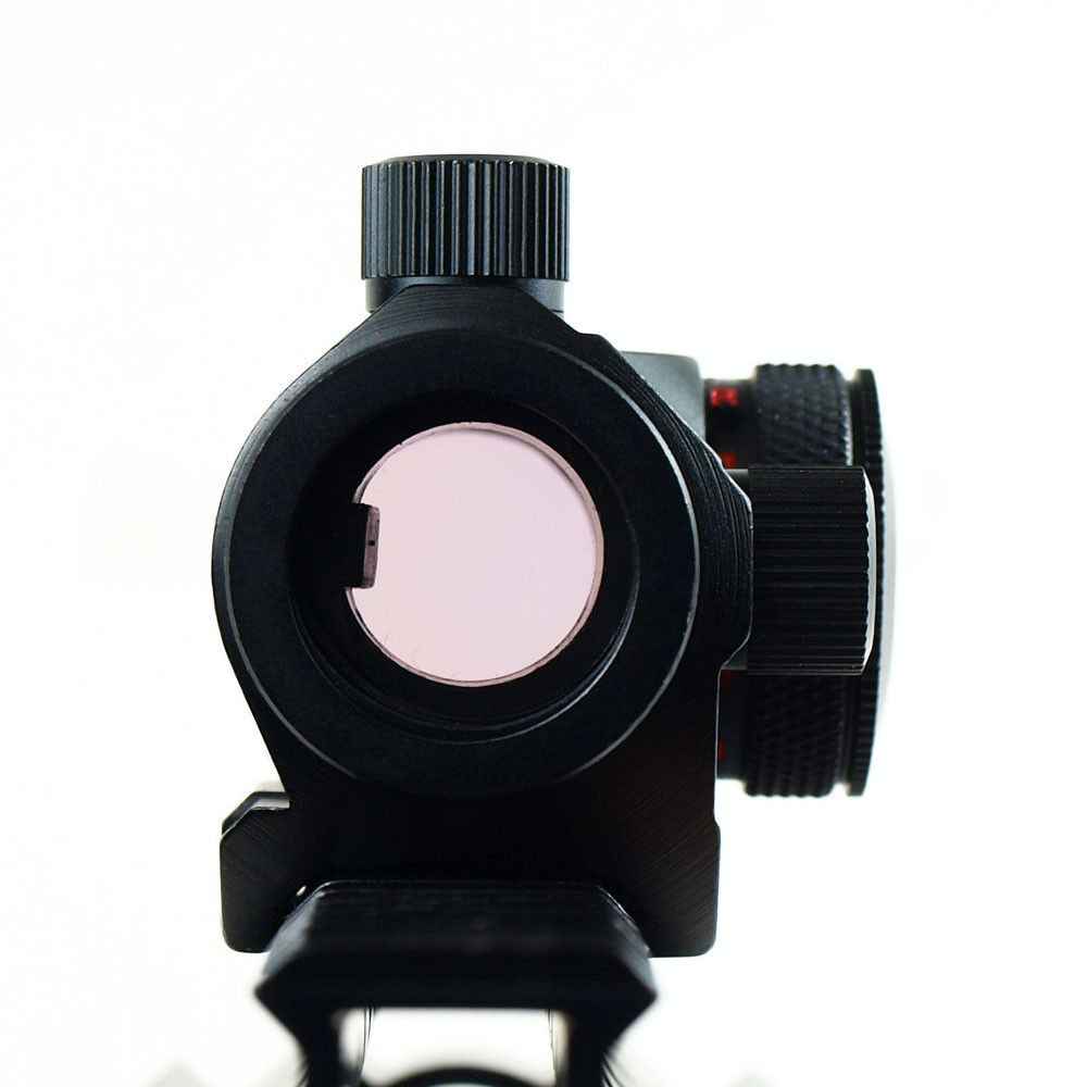 Reflex Red Green Dot Sight Scope w/ Dual High & Low Profile Rail Mounts