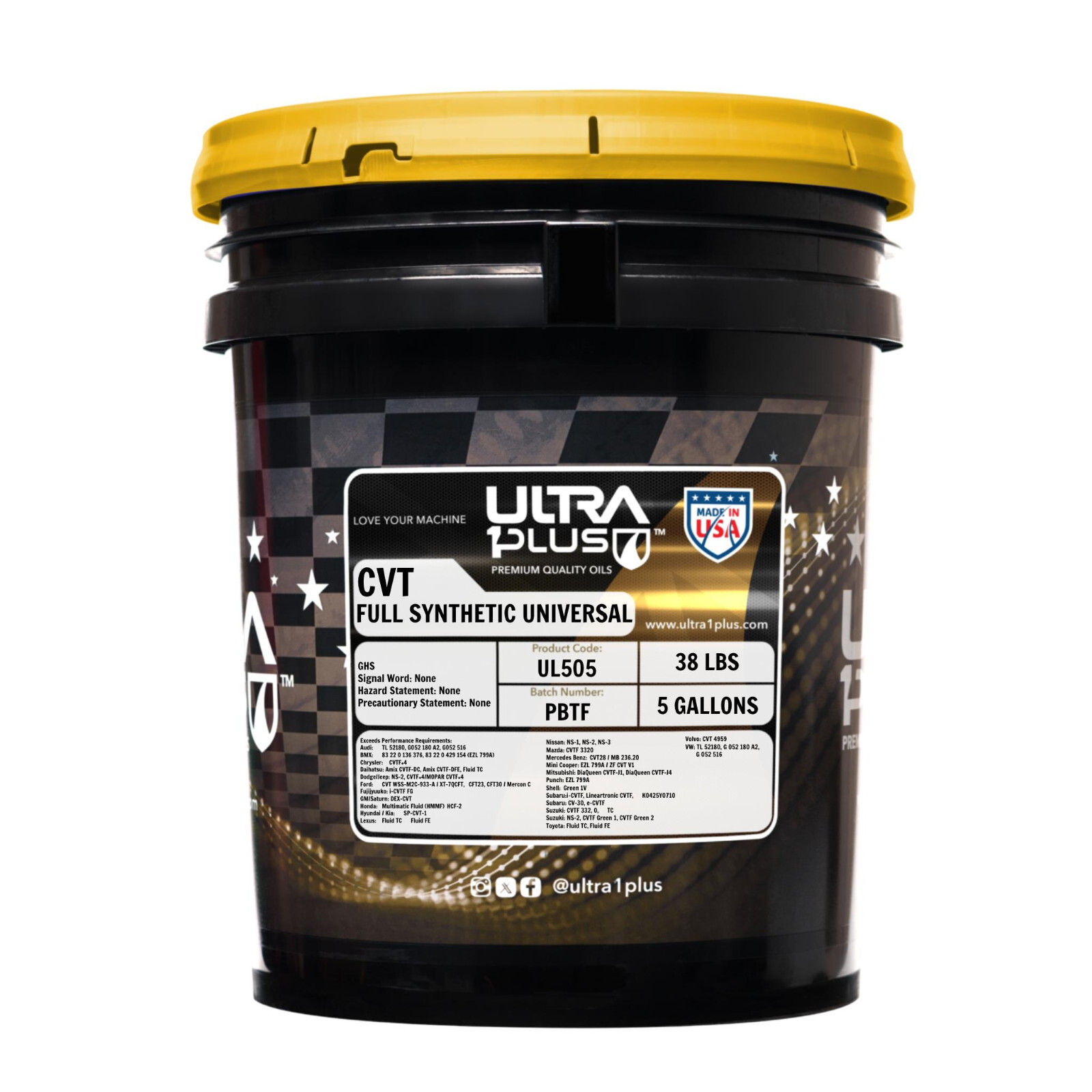Ultra1Plus CVT Synthetic Continuously Variable Transmission (5 Gal Pail)