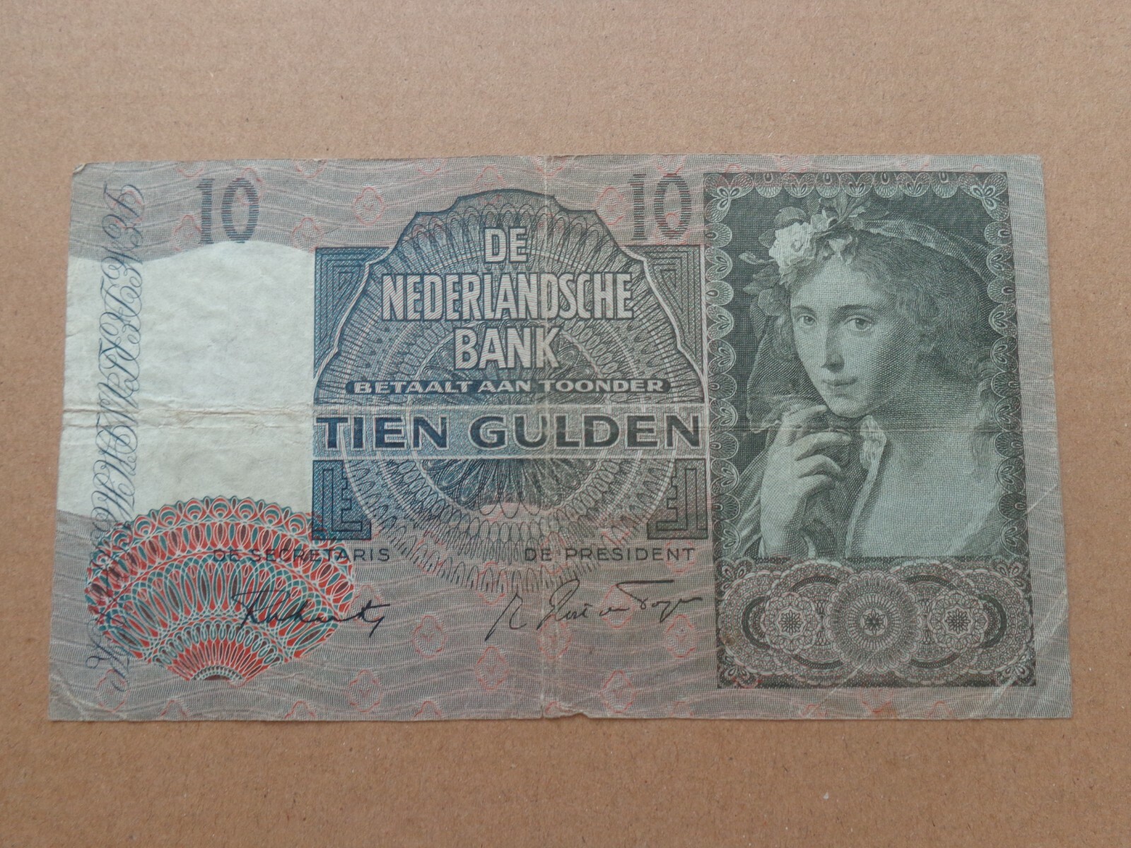 Netherlands banknote - 10 tien gulden 1942 combined shipping up to 10 notes(a2)