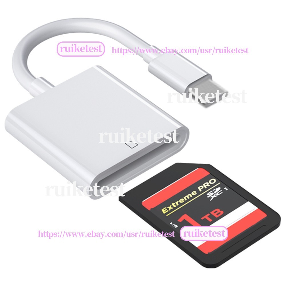USB Type C to USB-C OTG Adapter SD Card Reader for Android MacBook Windows