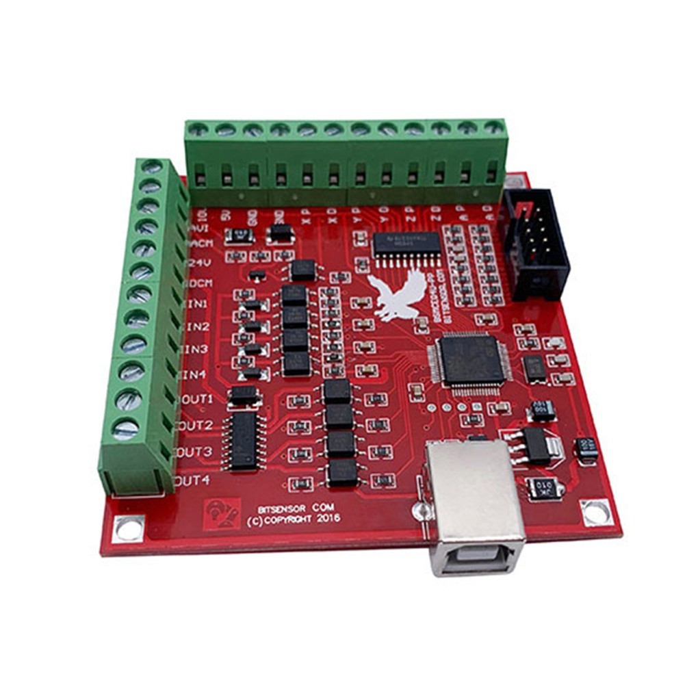 USB CNC Controller Card 3.15*3.03inch Motion Controller 0-10V Output for port