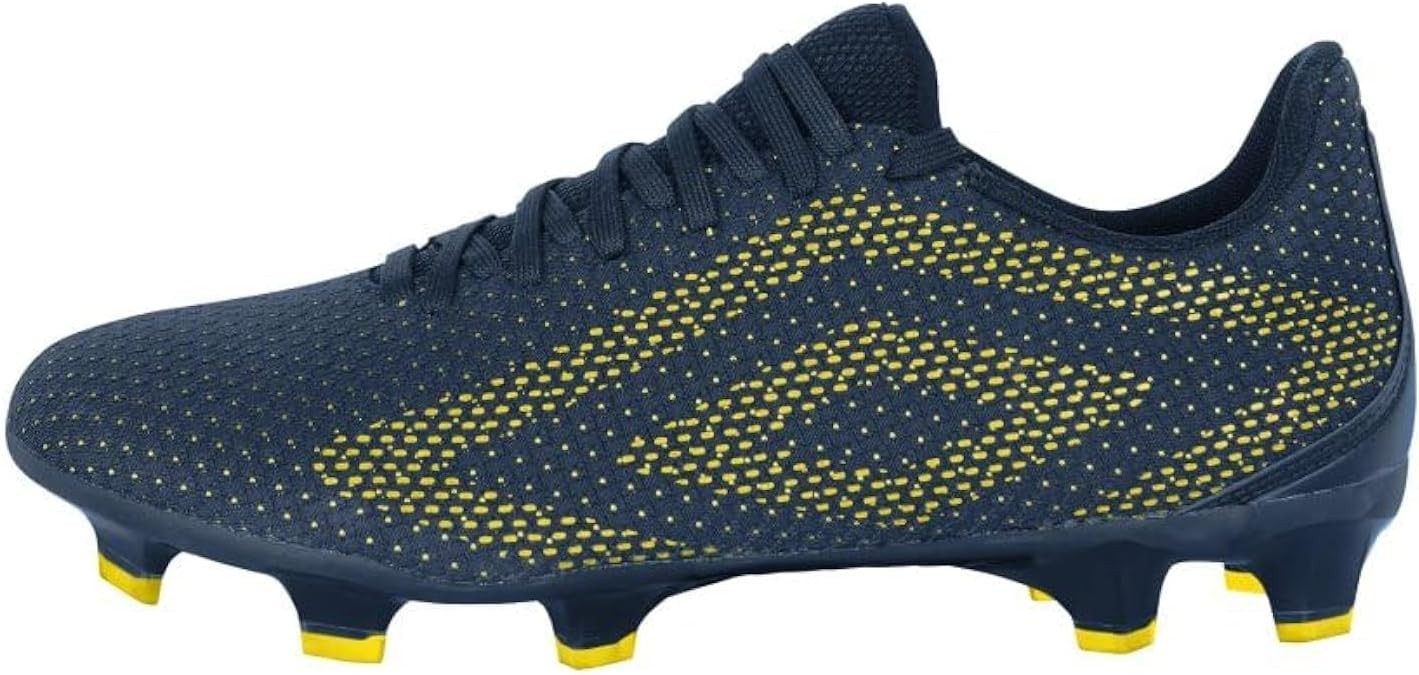 Umbro Men's Velocita Matrix Club FG Soccer Cleat, Navy/Blazing Yellow, 11.5