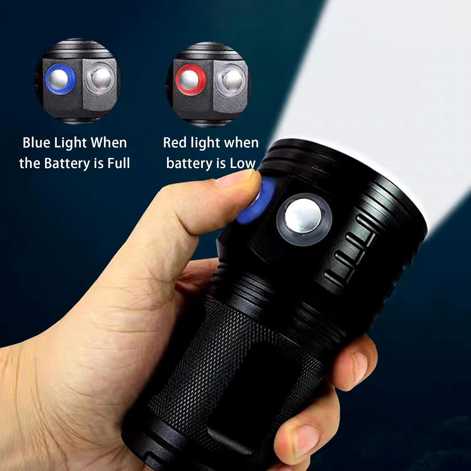 Diving Flashlight, 18000 Lumen IPX8 Waterproof Scuba Dive Light 100M Underwater