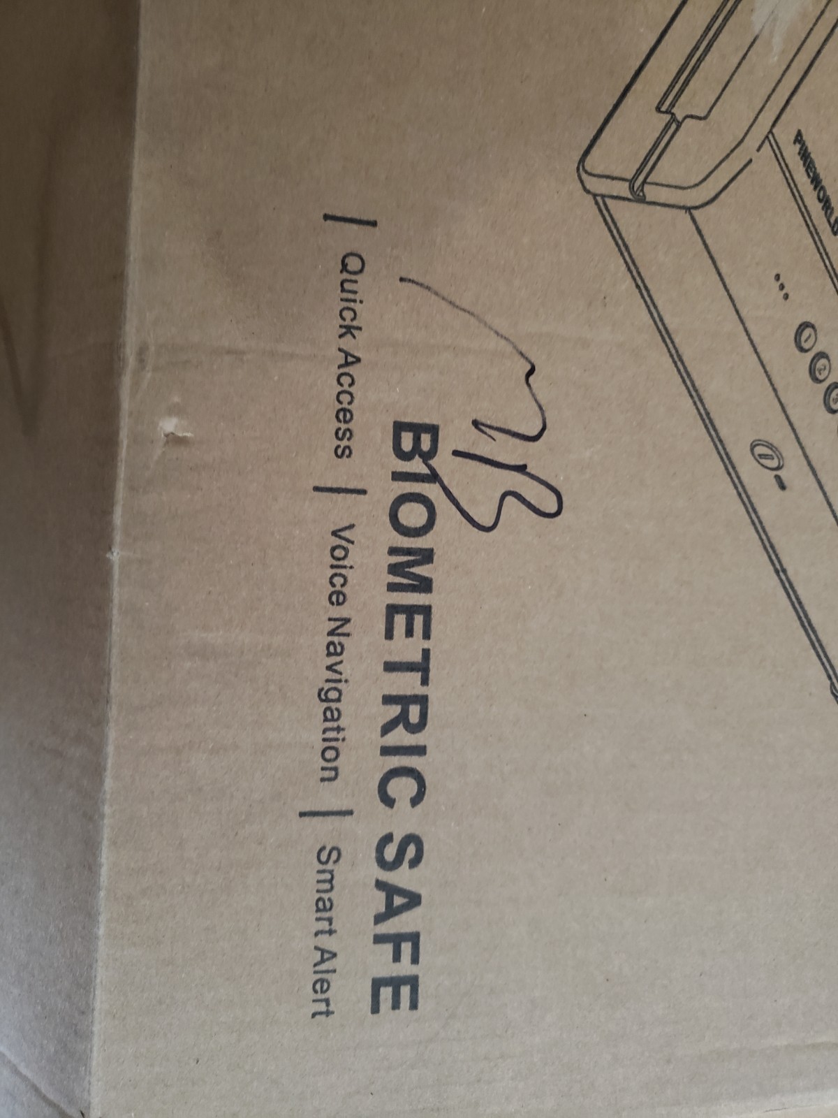 Pineworld Biometric pistol size safe, new