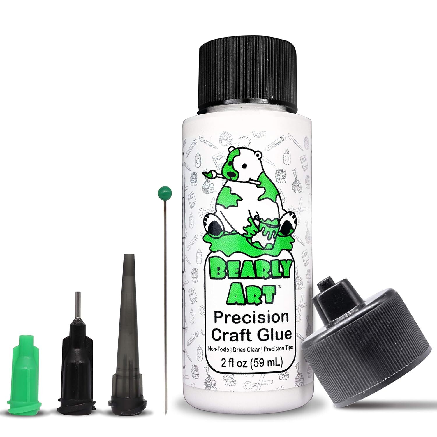 Clear Drying Premium Craft Glue With Precision Tips For Arts And Crafts
