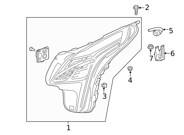 Genuine GM Forward Lamp Wiring Harness 84303916