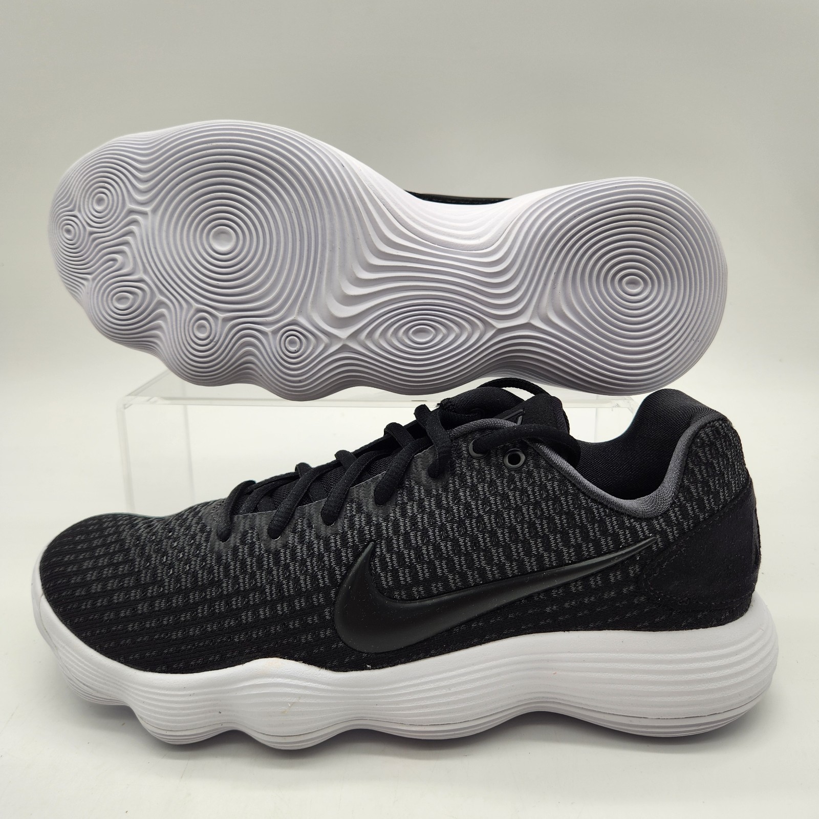 Mens Size 8.5 Nike Hyperdunk 2017 Low Black White Basketball Shoes 897663 001