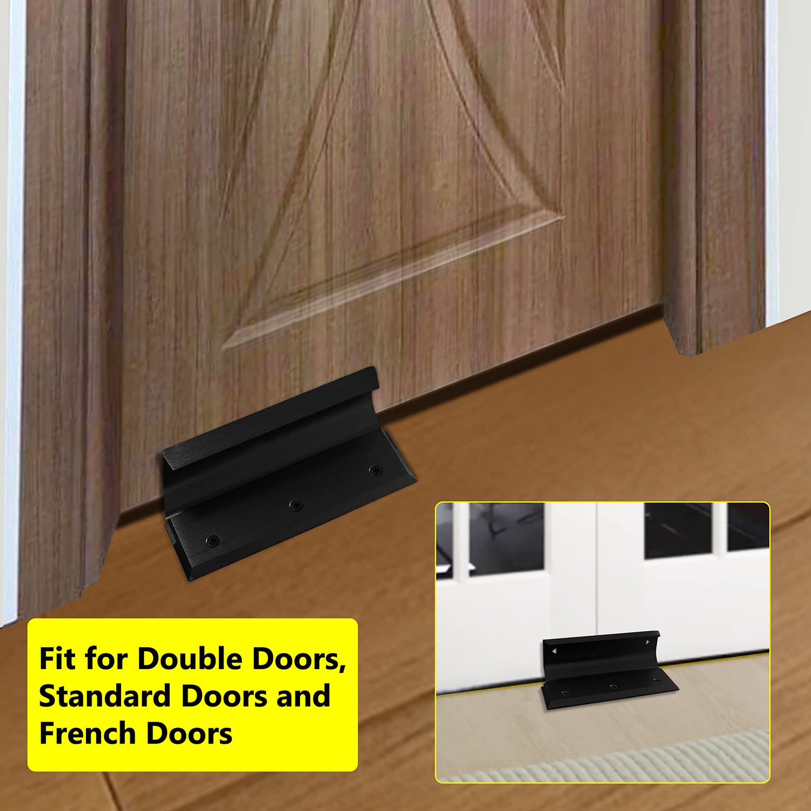 Security Lock Door Brace Barricade House - Dark Bronze