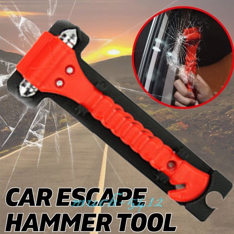 Emergency Escape Tool Auto Car Window Glass Hammer Breaker and Seat Belt Cutter