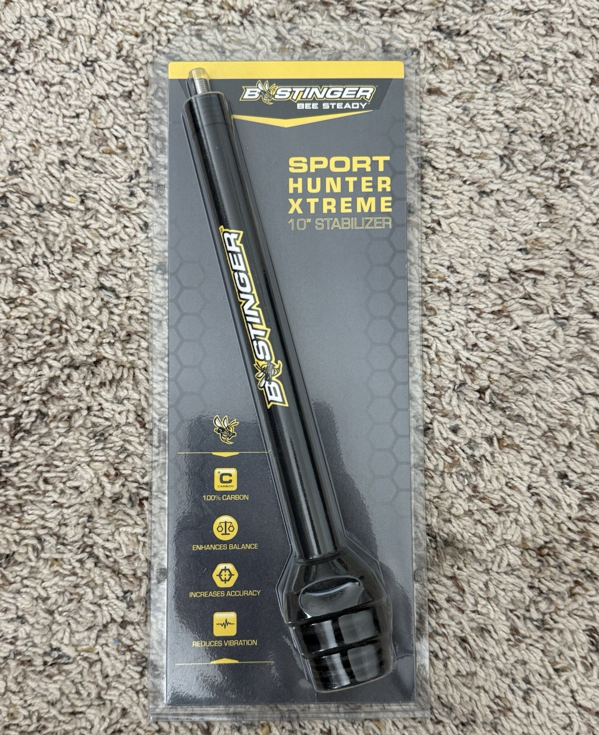 Bee Stinger Sport Hunter Xtreme 10" Stabilizer Black for Compound Bow