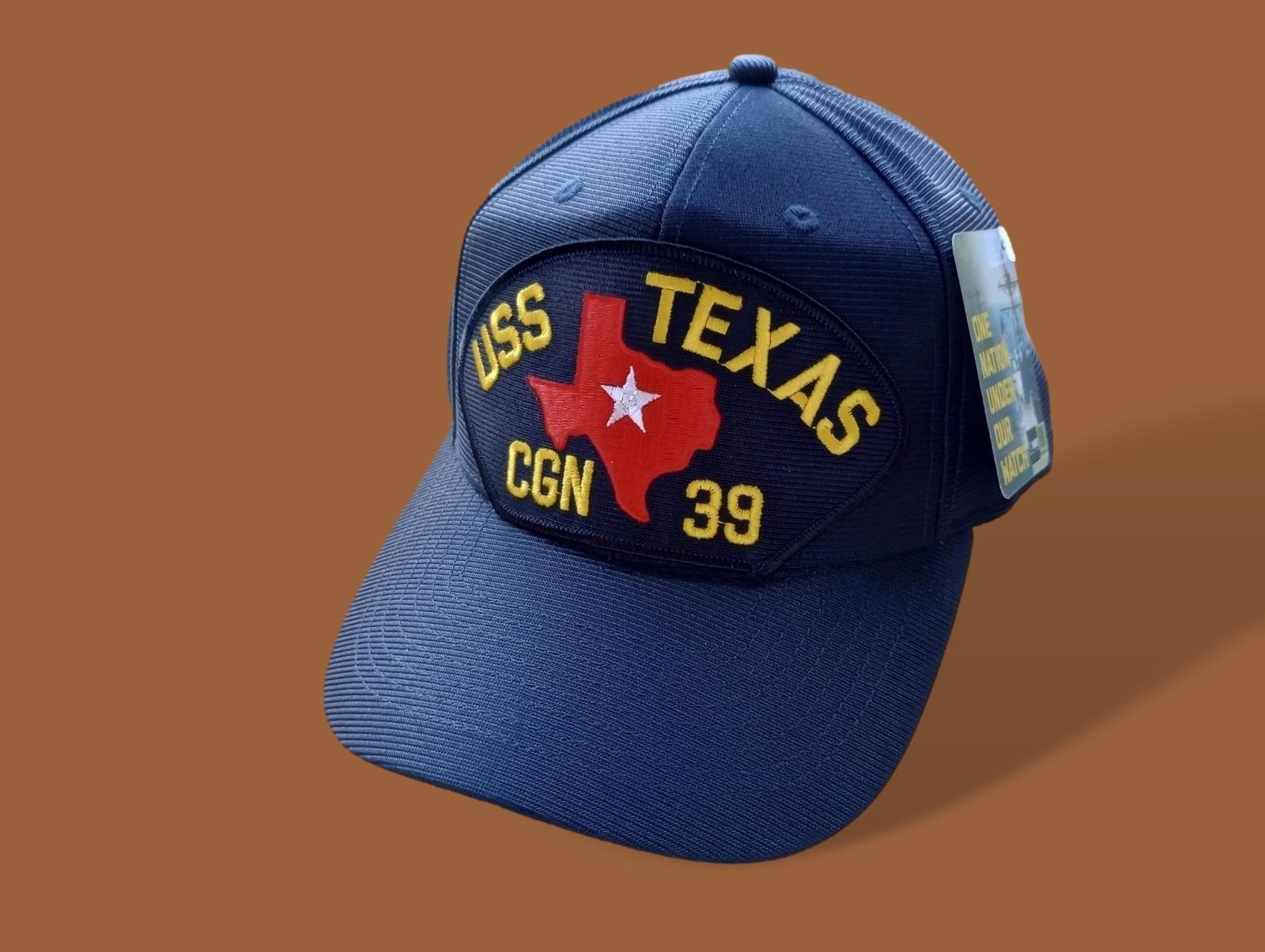 USS TEXAS CGN-39 U.S NAVY CRUISER SHIP HAT OFFICIAL MILITARY BALL CAP