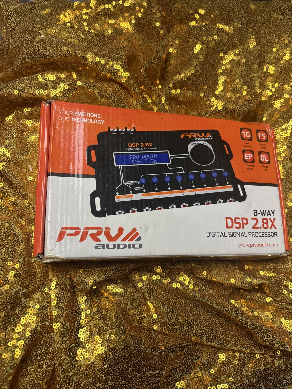PRV Audio DSP 2.8X Crossover & EQ 8 Channel Full DSP Digital Signal Processor E1
