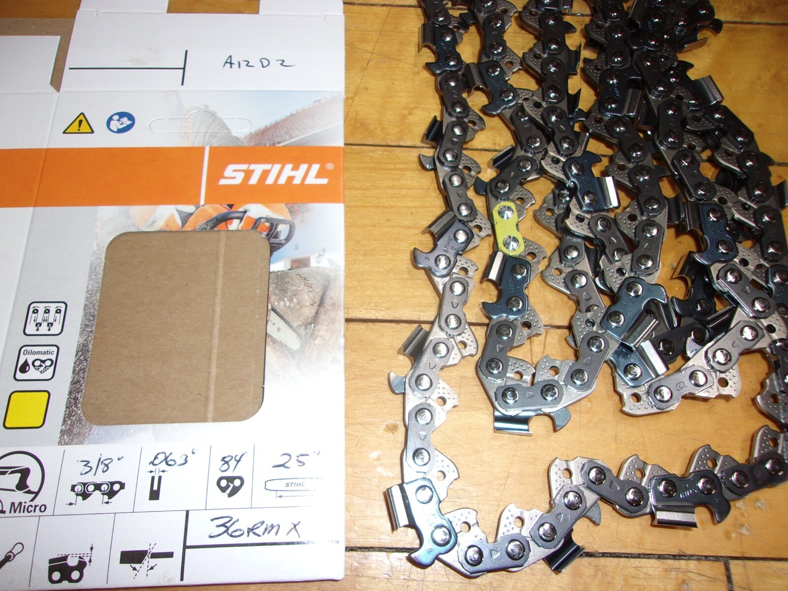 Stihl OEM 25" Semi Chisel "Ripping" Chain 3/8" .063 84 DL 36RMX #GM-A12D2