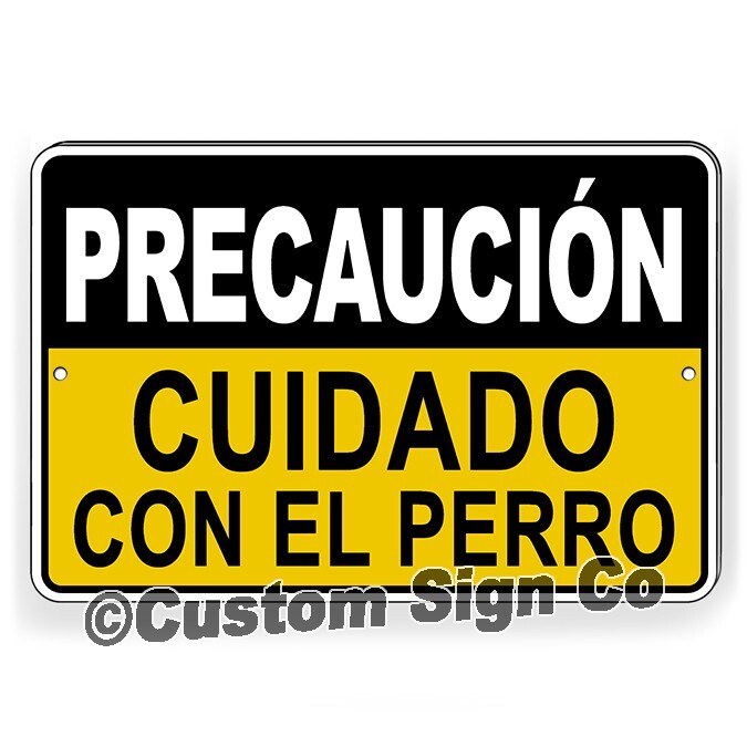Spanish Aviso Warning 24 Hour Video Surveillance Camera Keep Out Metal Sign