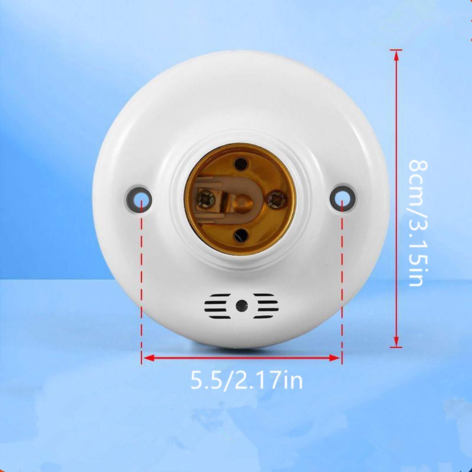 E27 Sensor Base Lamp Holder Light Bulb Switch Adapter Night Thread Voice Control
