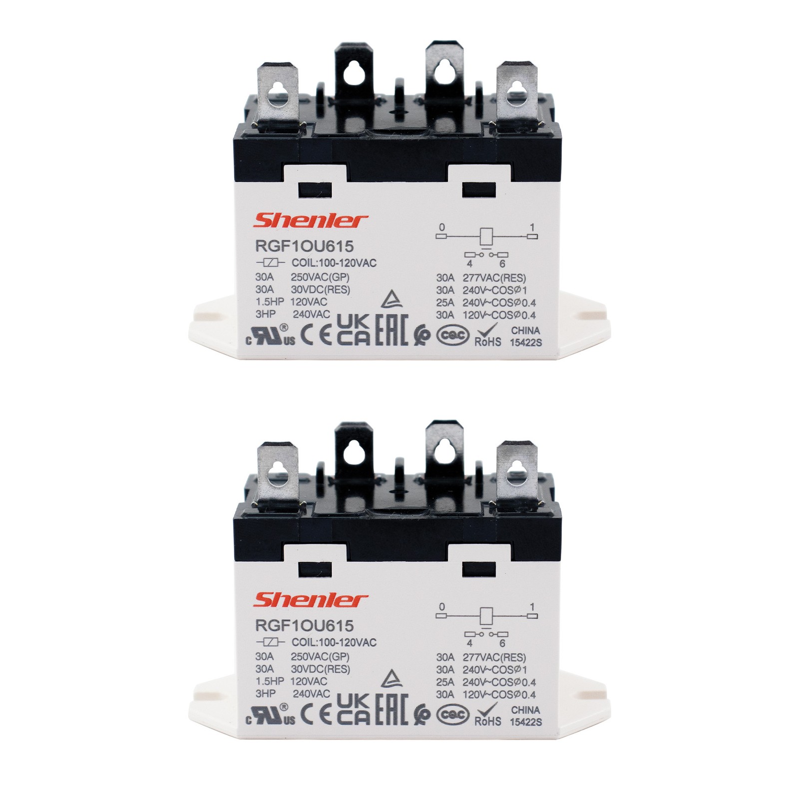 IMM Compressor Relay Replacement for Hoshizaki 4A3140-01, 2 Pack