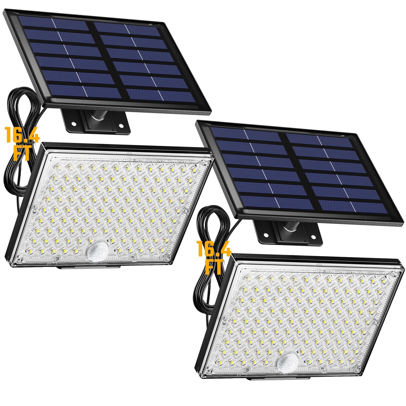 SUPERDANNY Solar Outside Lights with 113 Bright LEDs 7000K, Motion Sensor Outdoo