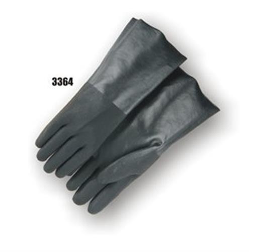 Majestic Glove 3364 Dipped Coated Gloves, L, PVC, Black, Cotton Interlock Knit L