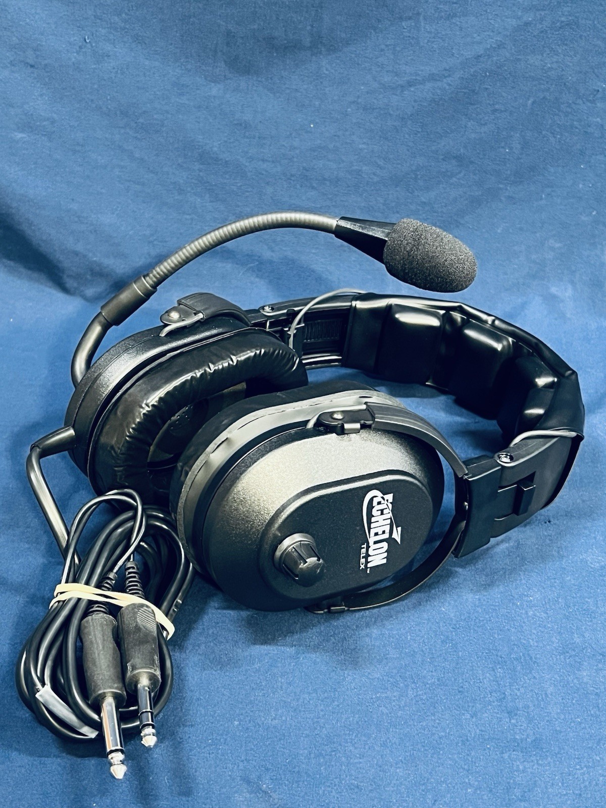 Aviation Headset Telex Echelon 300535- 100 Black Tested working