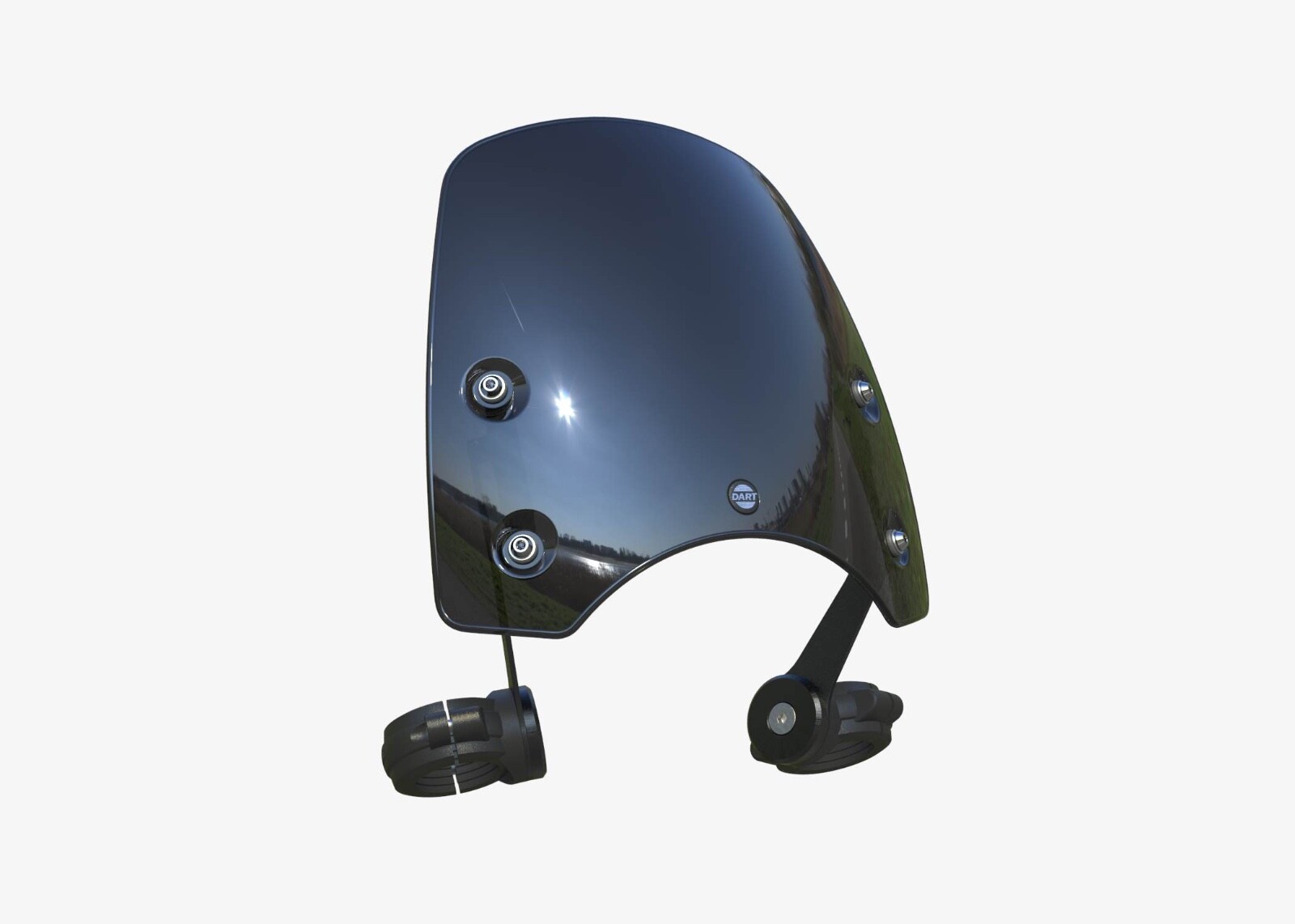 Genuine Dart Classic S3 Flyscreen - Triumph Bobber 47mm- Black