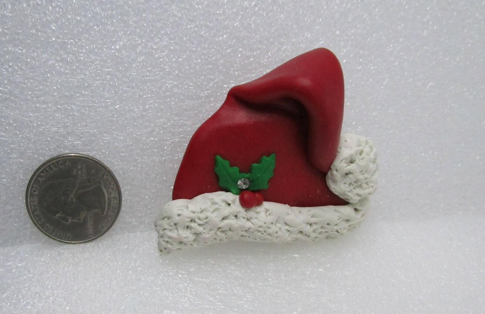 Gone Troppo Handcrafted Clay Santa Hat Pin