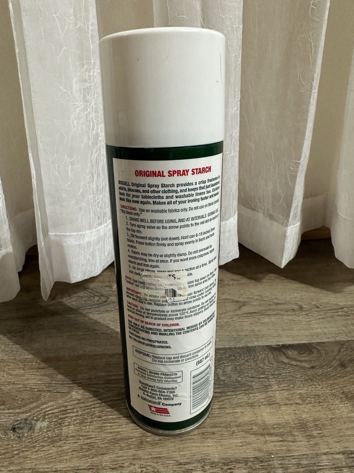 Bissell Spray Starch Iron Spray Original Crisp Distinction