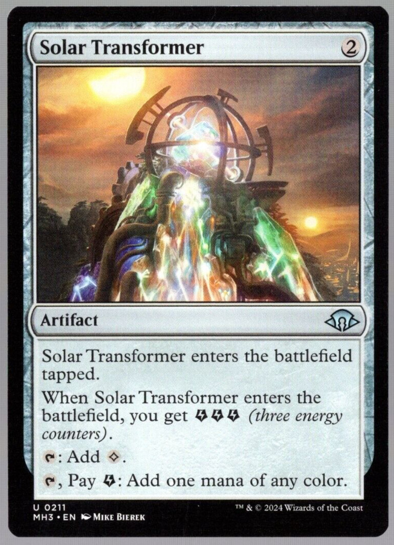 Solar Transformer 0211 Uncommon Non Foil Modern Horizons 3 MTG Near Mint