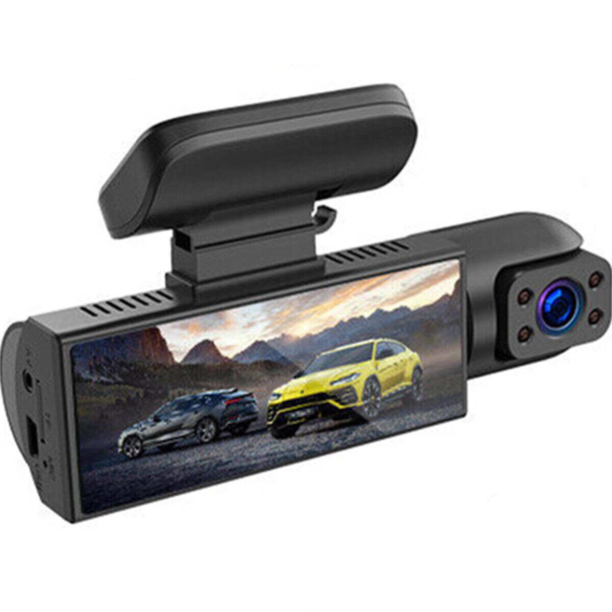 Car Dash Camera DVR Dual Lens Shoot Video Recorder HD Motion Detection Dashcam