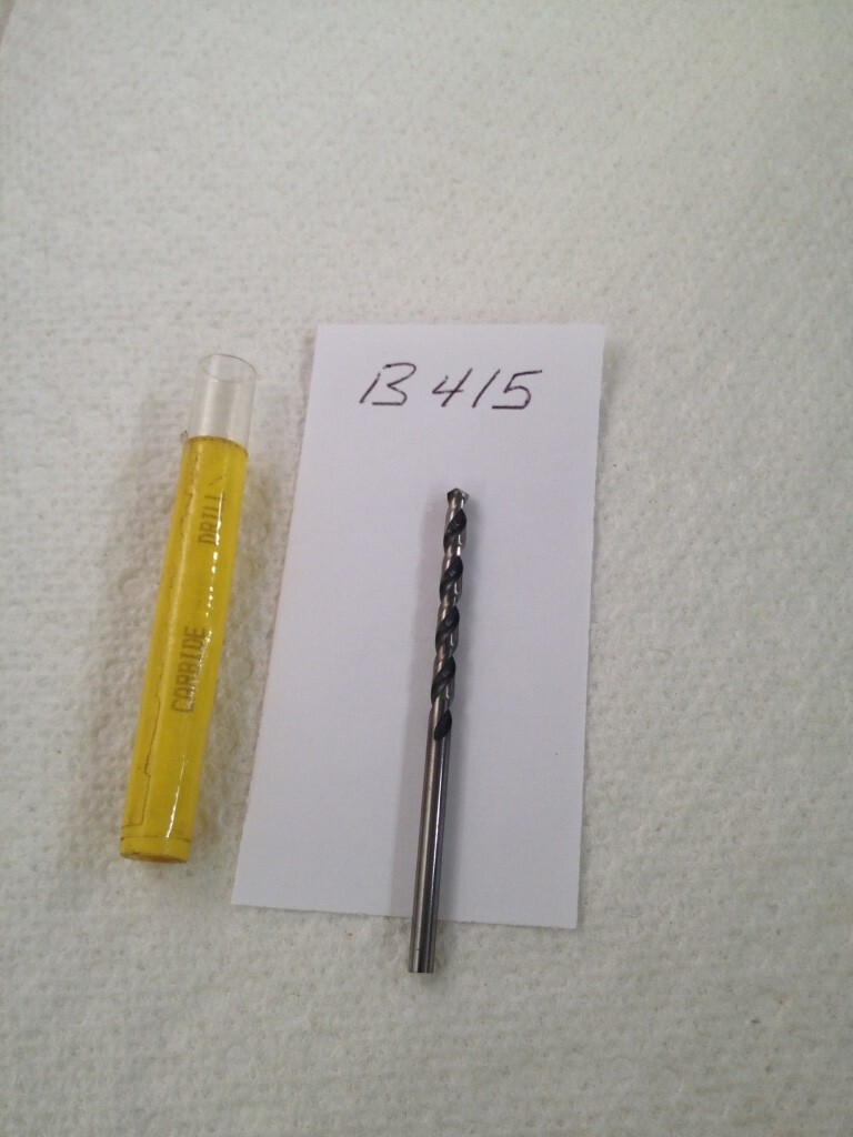 1 NEW USA #35 (.1100") SOLID CARBIDE FAST SPIRAL DRILL. 2-1/4" OAL  (B415)