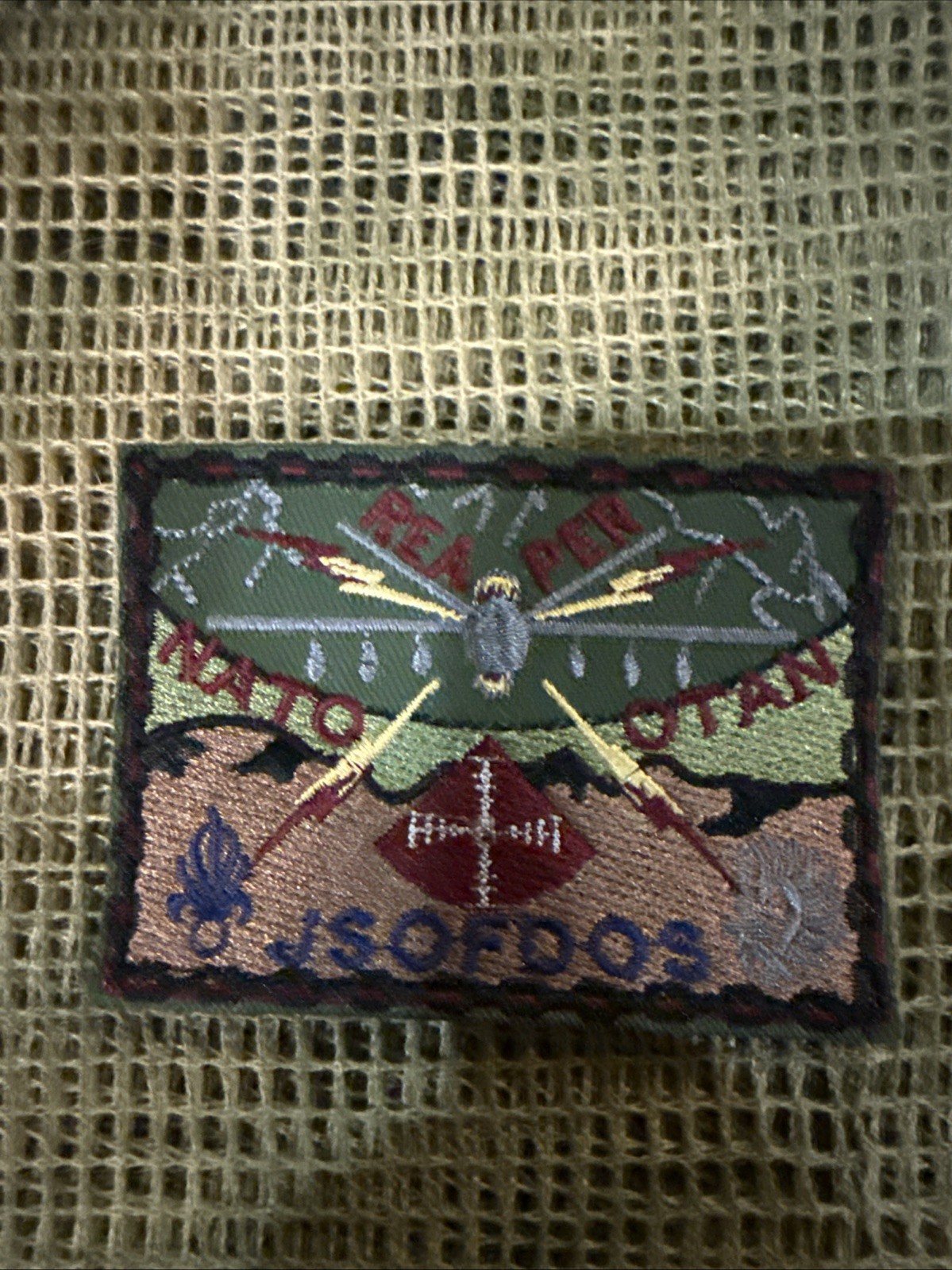 French Foreign Legion NATO TASK FORCE Sparta Drone Afgan War Patch
