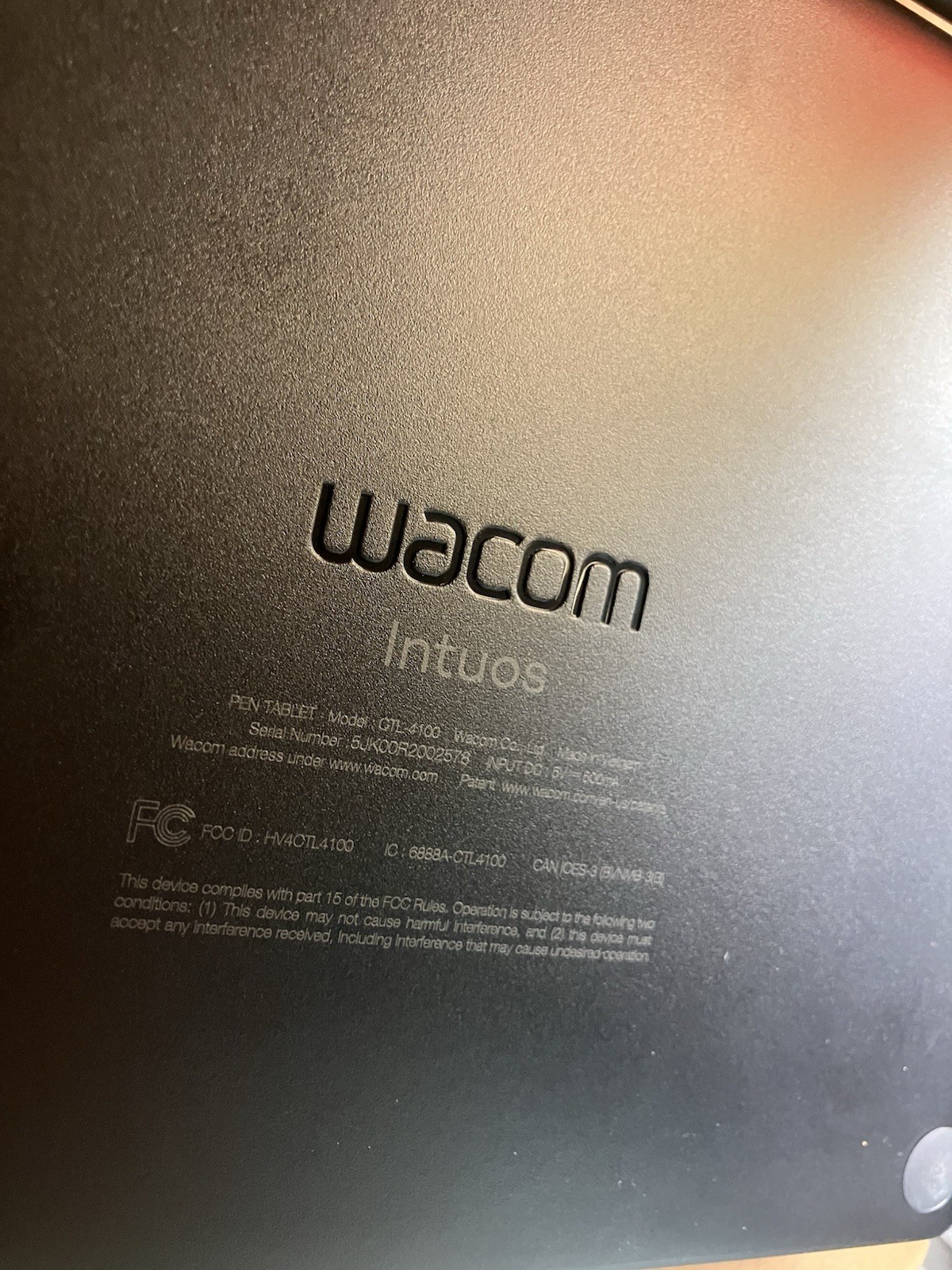 Wacom Intuos CTL-4100 Small Drawing Tablet - Black