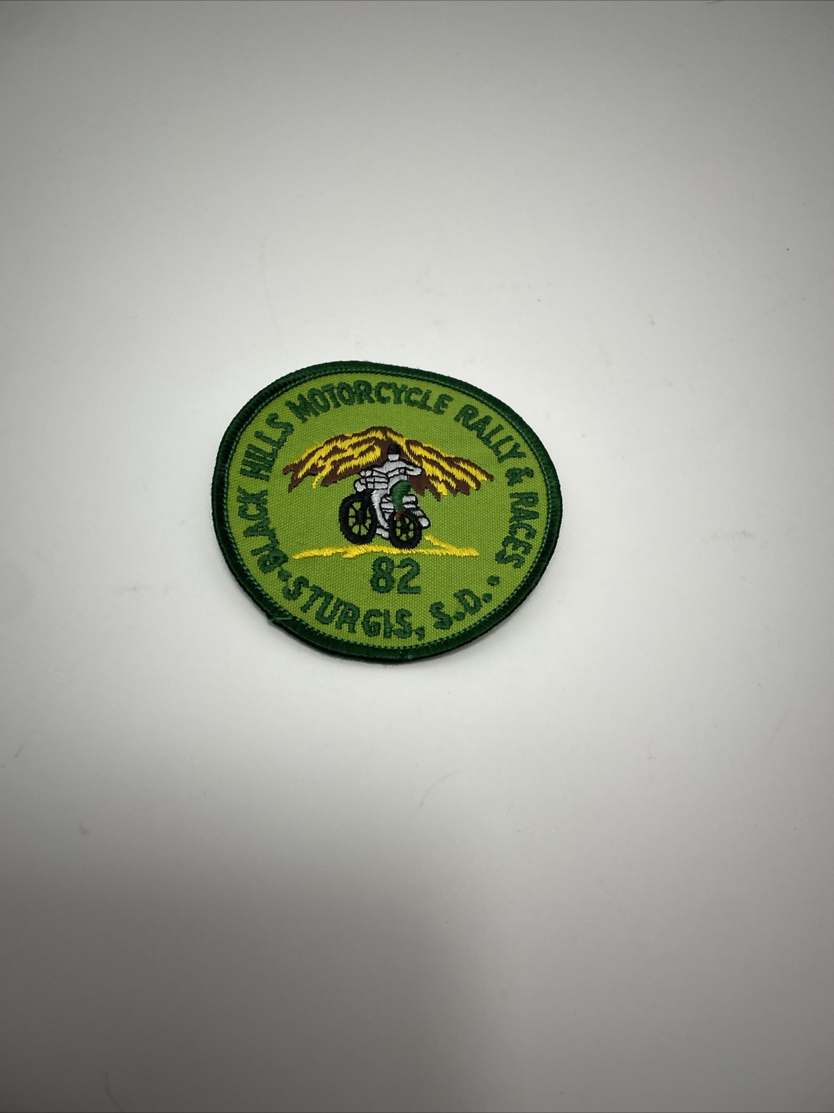 Vintage 1983 Black Hills Motorcycle Rally Races Sturgis SD Patch Harley