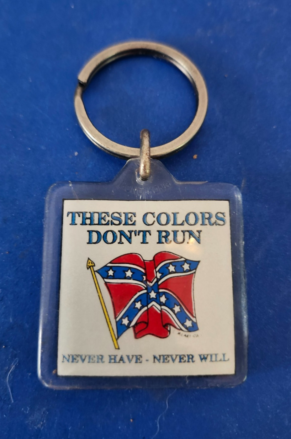 Vintage rare confederate keychain These colors don't run, never have never will