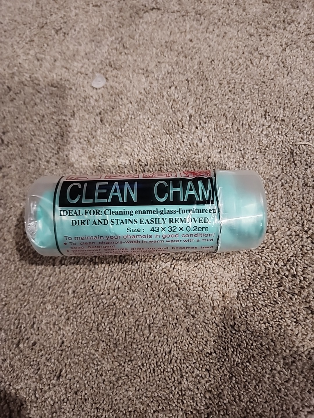 Clean Cham Synthetic Chamois New Green