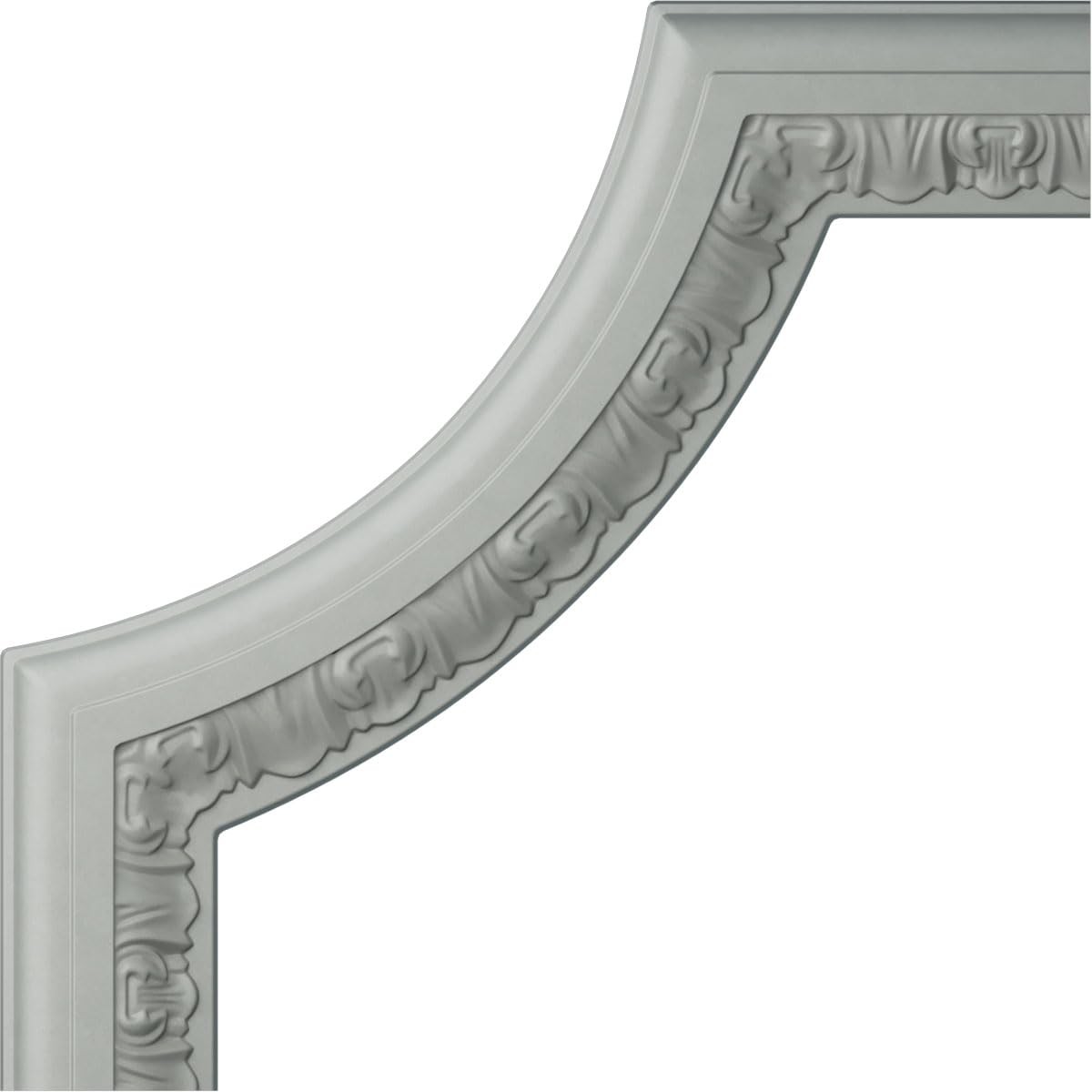 Emery Corner Panel Moulding 10 5/8x10 5/8 Inch Primed Decorative Wall Trim