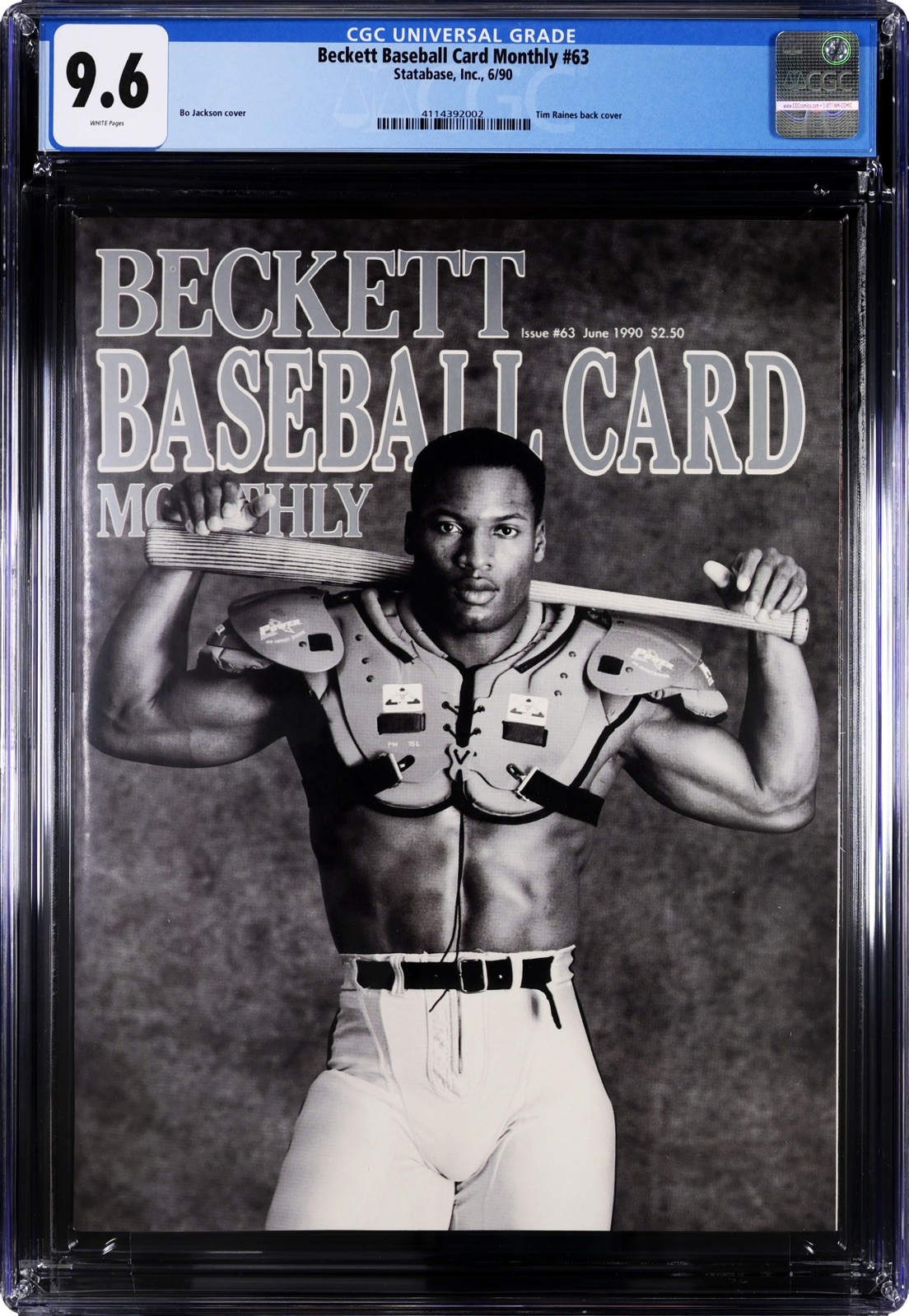 Beckett Baseball Card Monthly 1990 #63 CGC 9.6 Bo Jackson