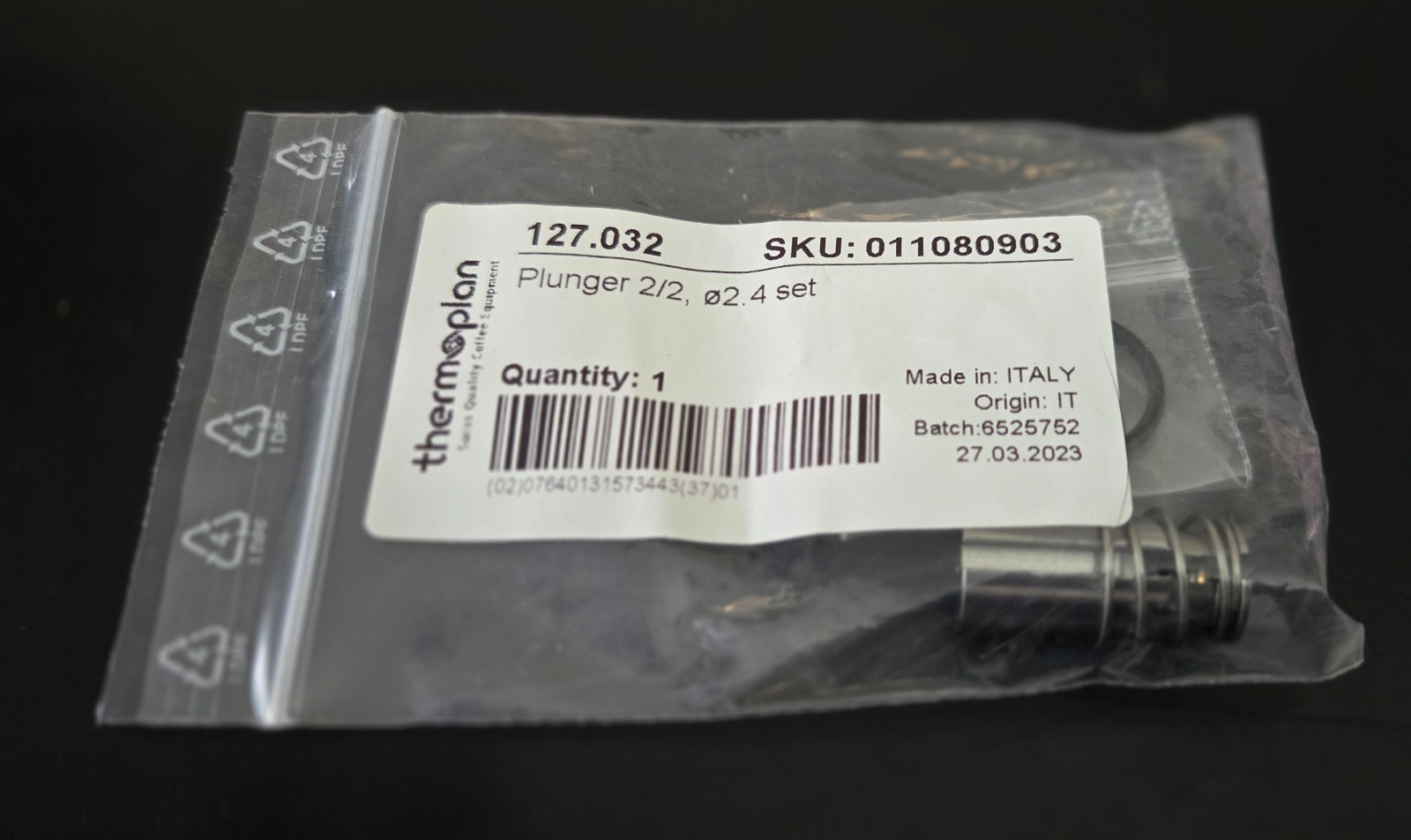 Thermoplan Plunger 2/2, ø2.4 Set (Mastrena II) | 127.032 | 41500.1136