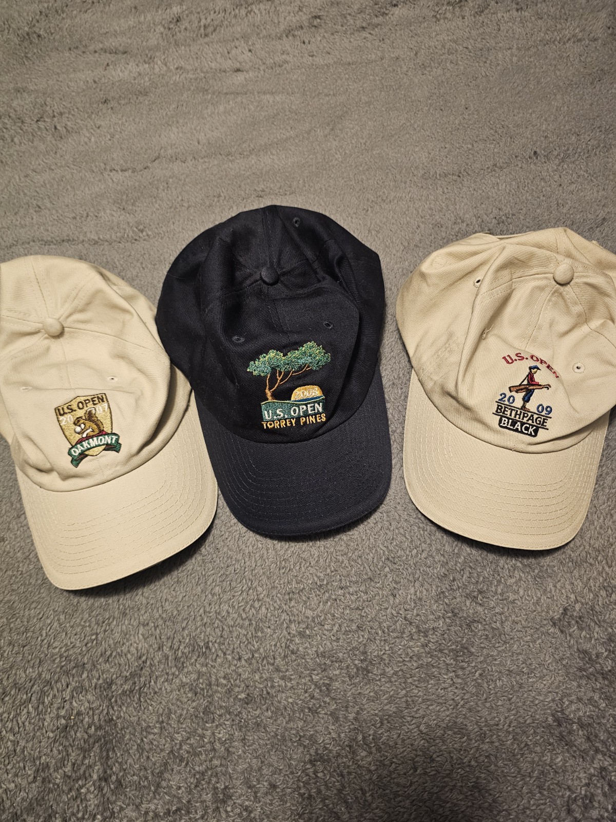 U.S OPEN ADJUSTABLE GOLF ⛳️ HATS 2007 2008 2009