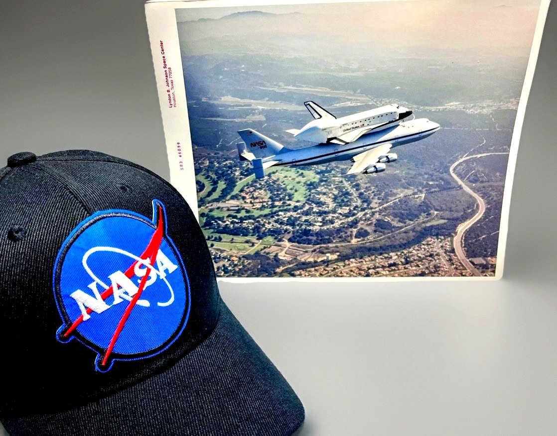 Vintage NASA Photo S83-46099 Red Number Discovery 747 SCA 905 Kodak Estate