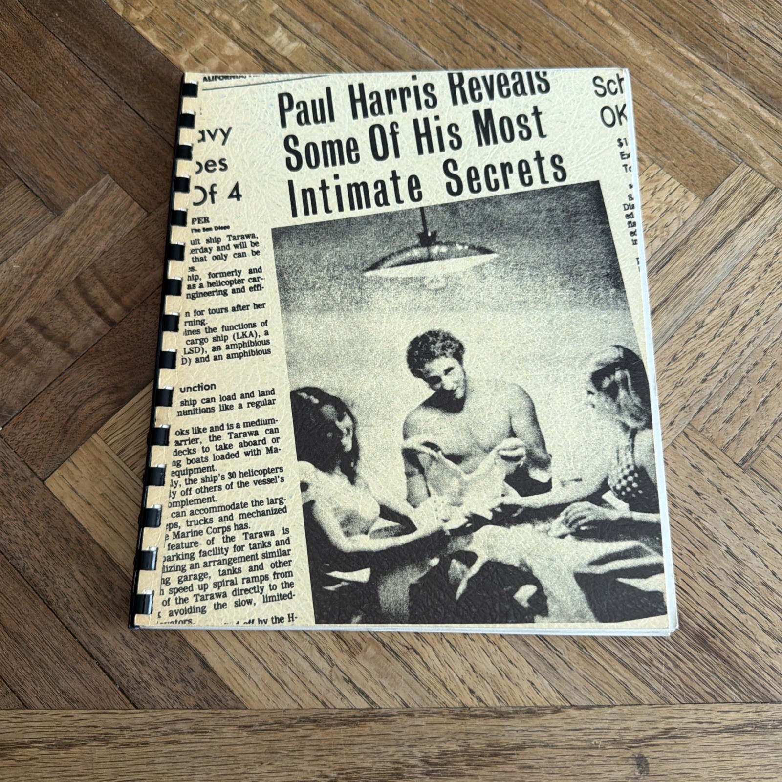 “Paul Harris Reveals Some Of His Most Intimate Secrets” (Spiral Bound PB, 1976)
