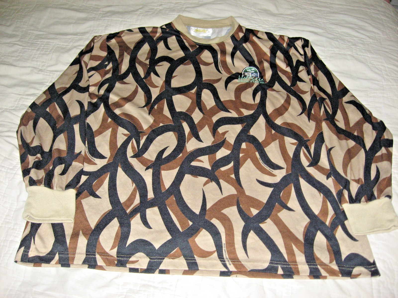 ASAT Camouflage Men's Pullover Long Sleeve Shirt XL Logo On Front